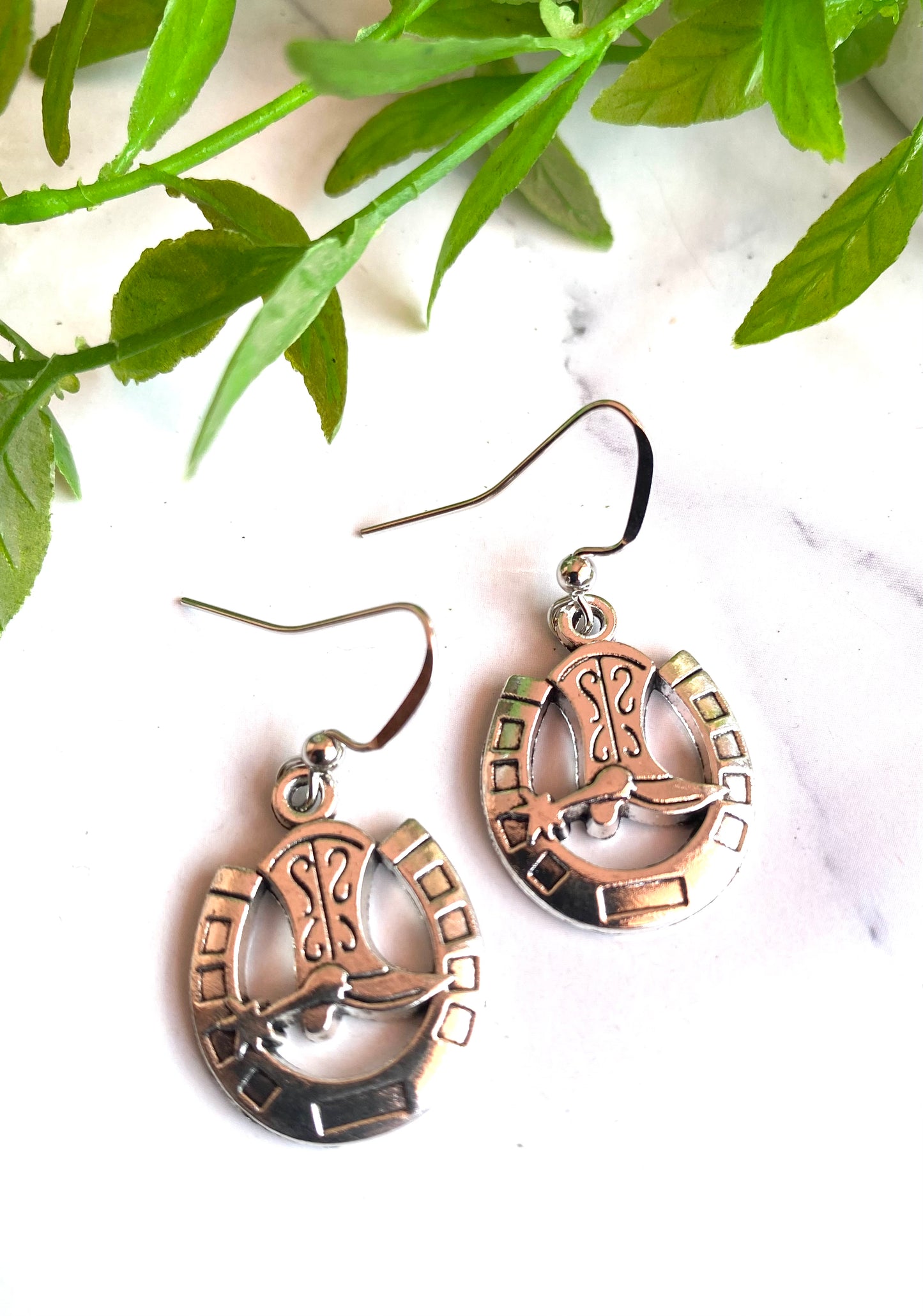 Horseshoe & Boots Earrings