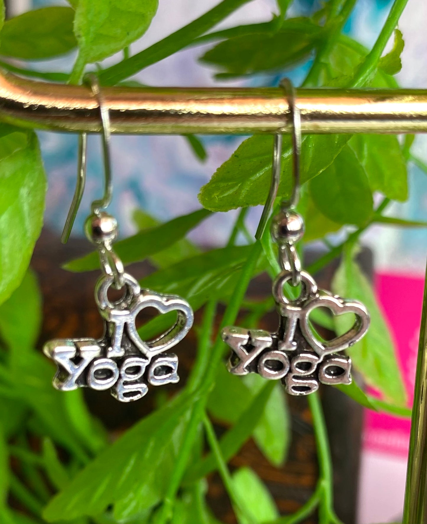 I Love Yoga Earrings