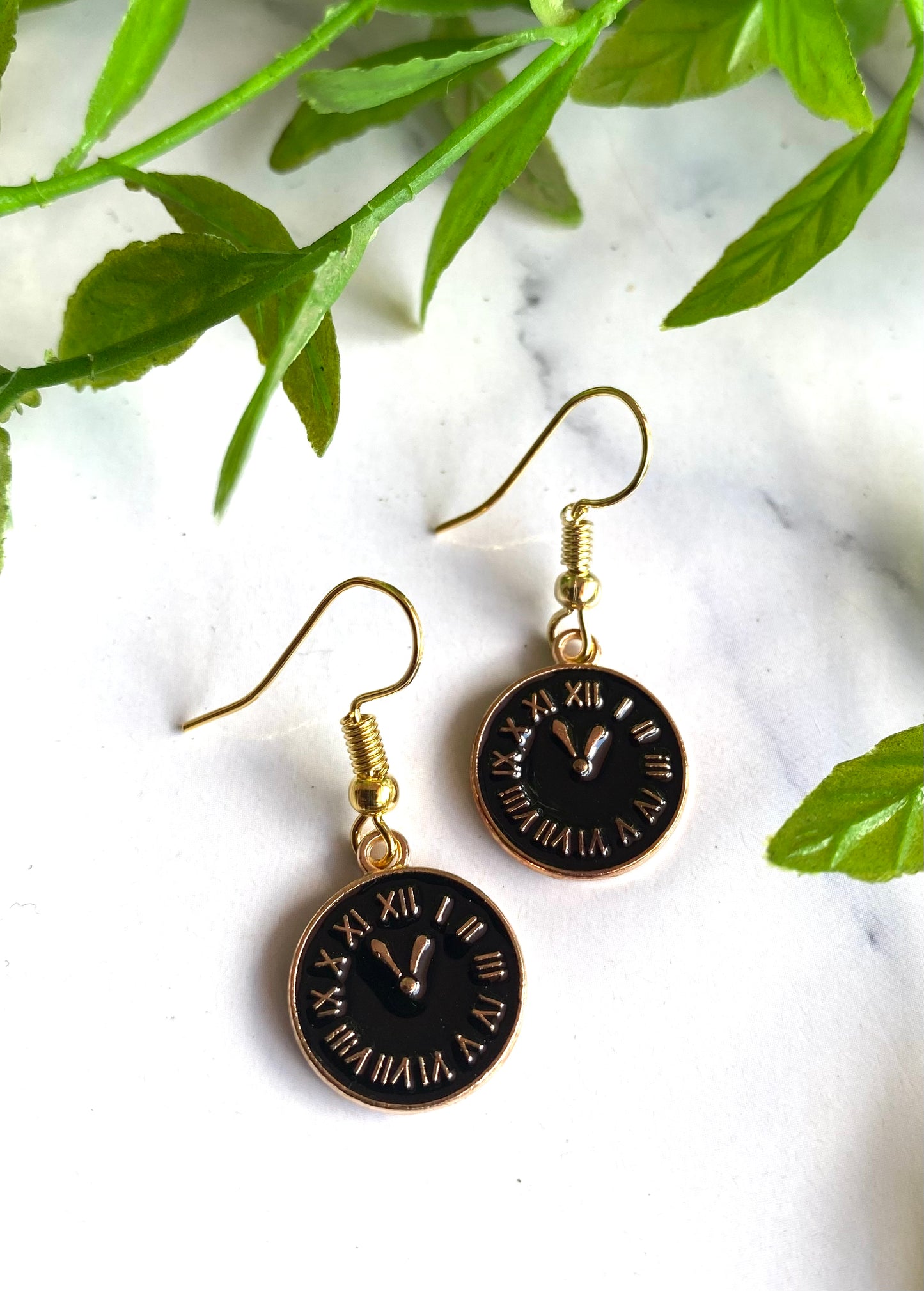 Clock Earrings