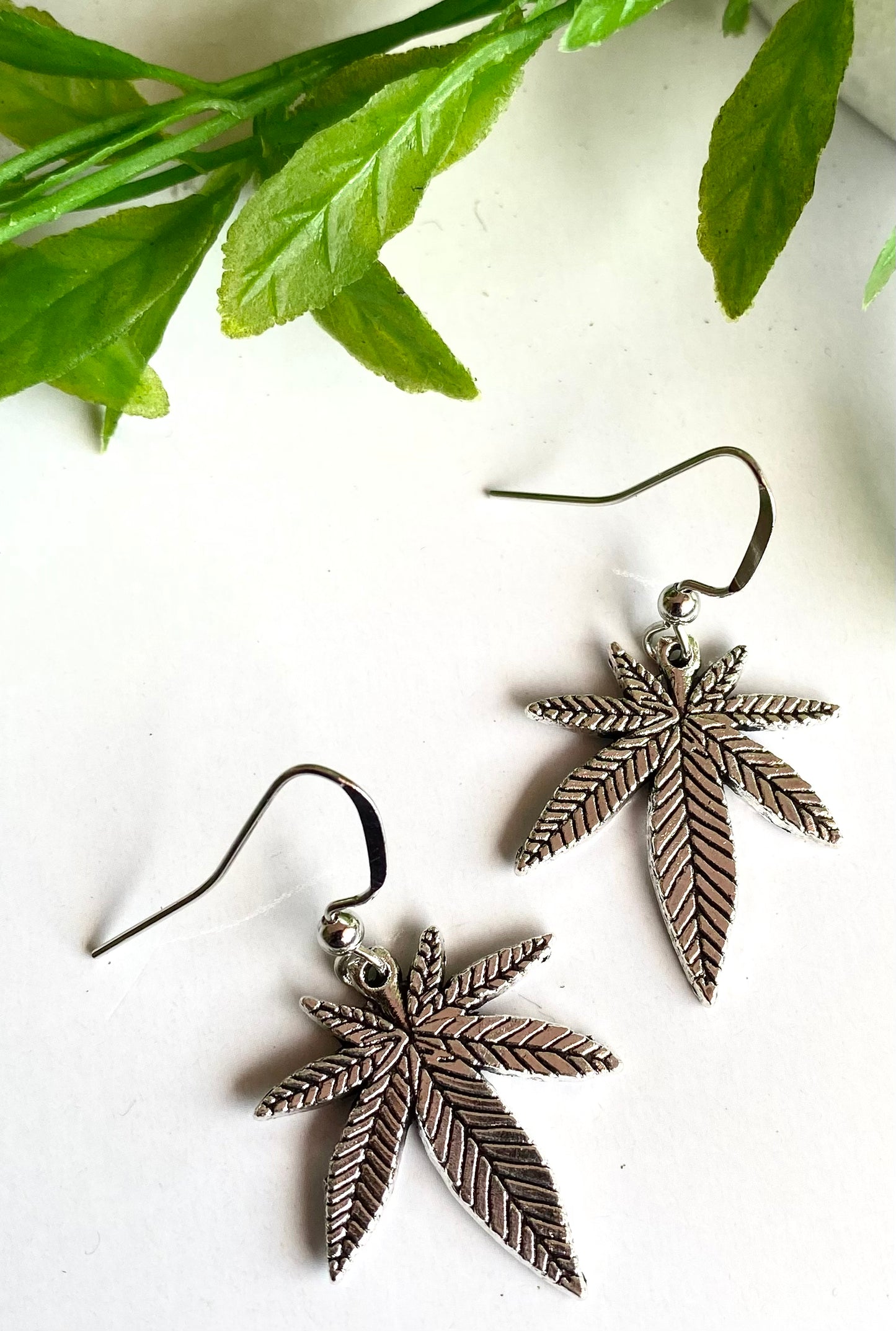 Hemp Leaf Earrings