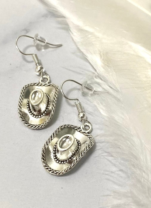 Cowgirl Hat Earrings