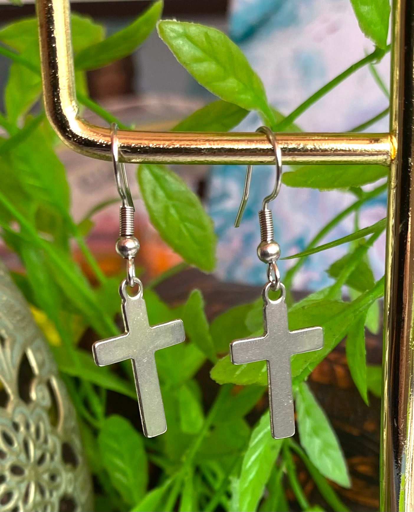 Cross Earrings - Small