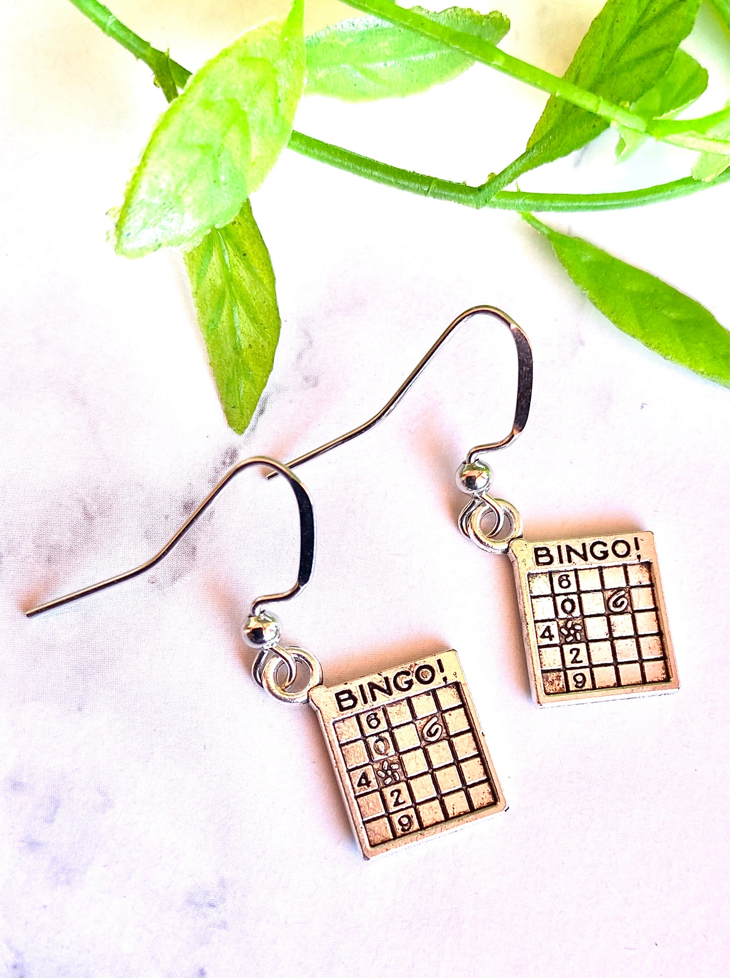 Bingo Card Earrings