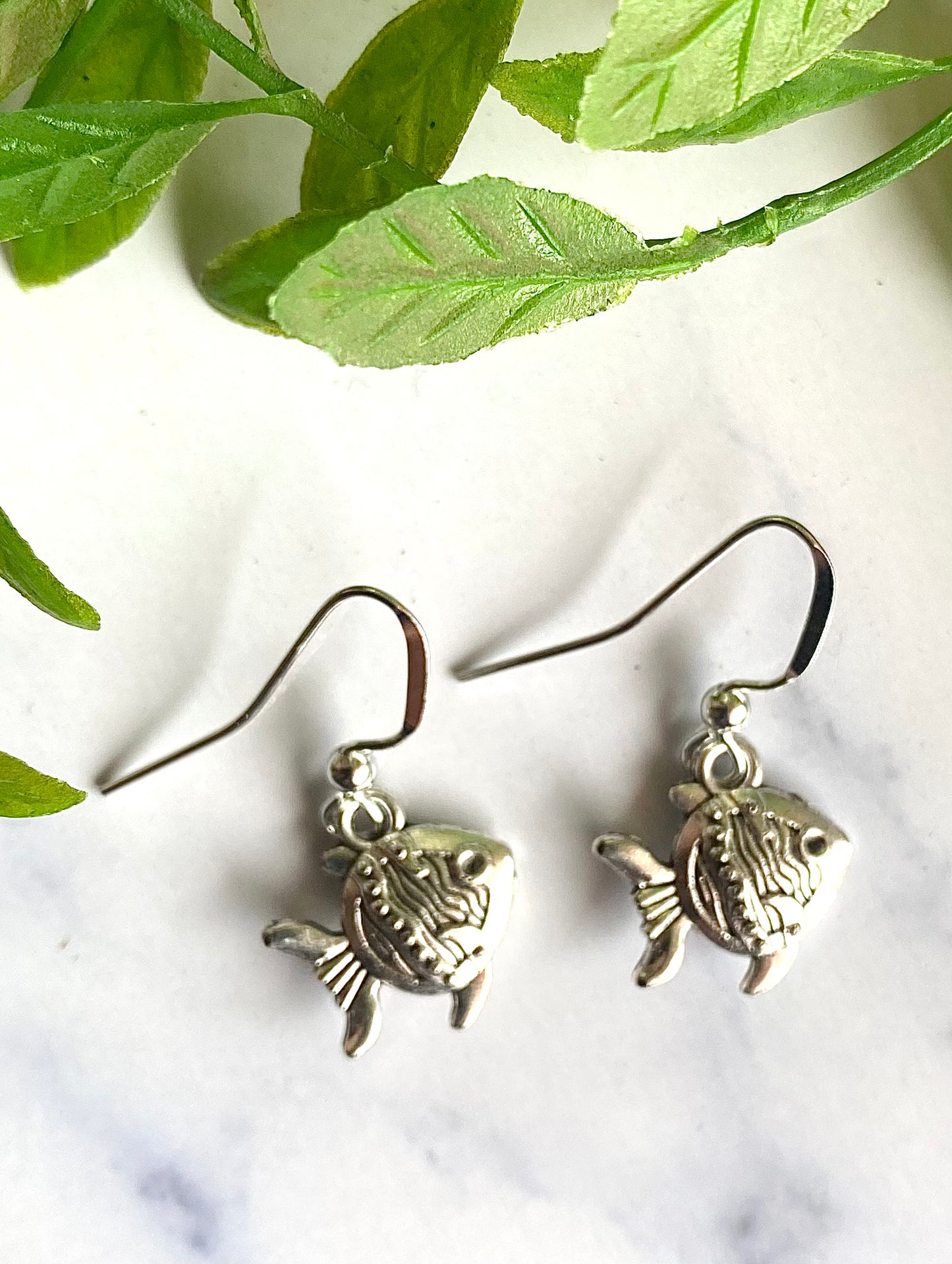 Silver Fish Earrings