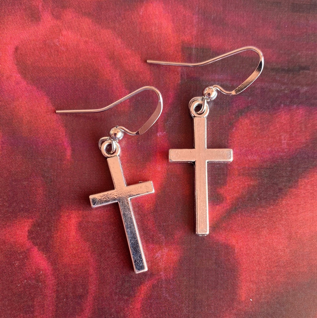 Cross Earrings - Medium