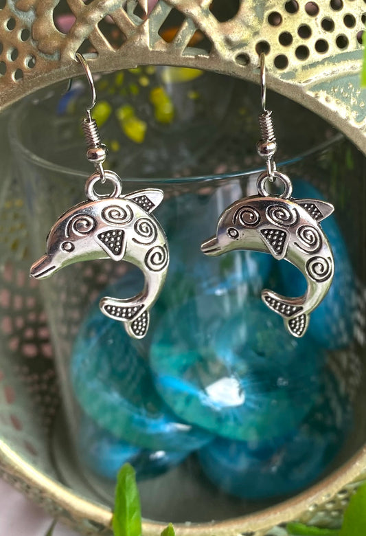 Dolphin Earrings - Large