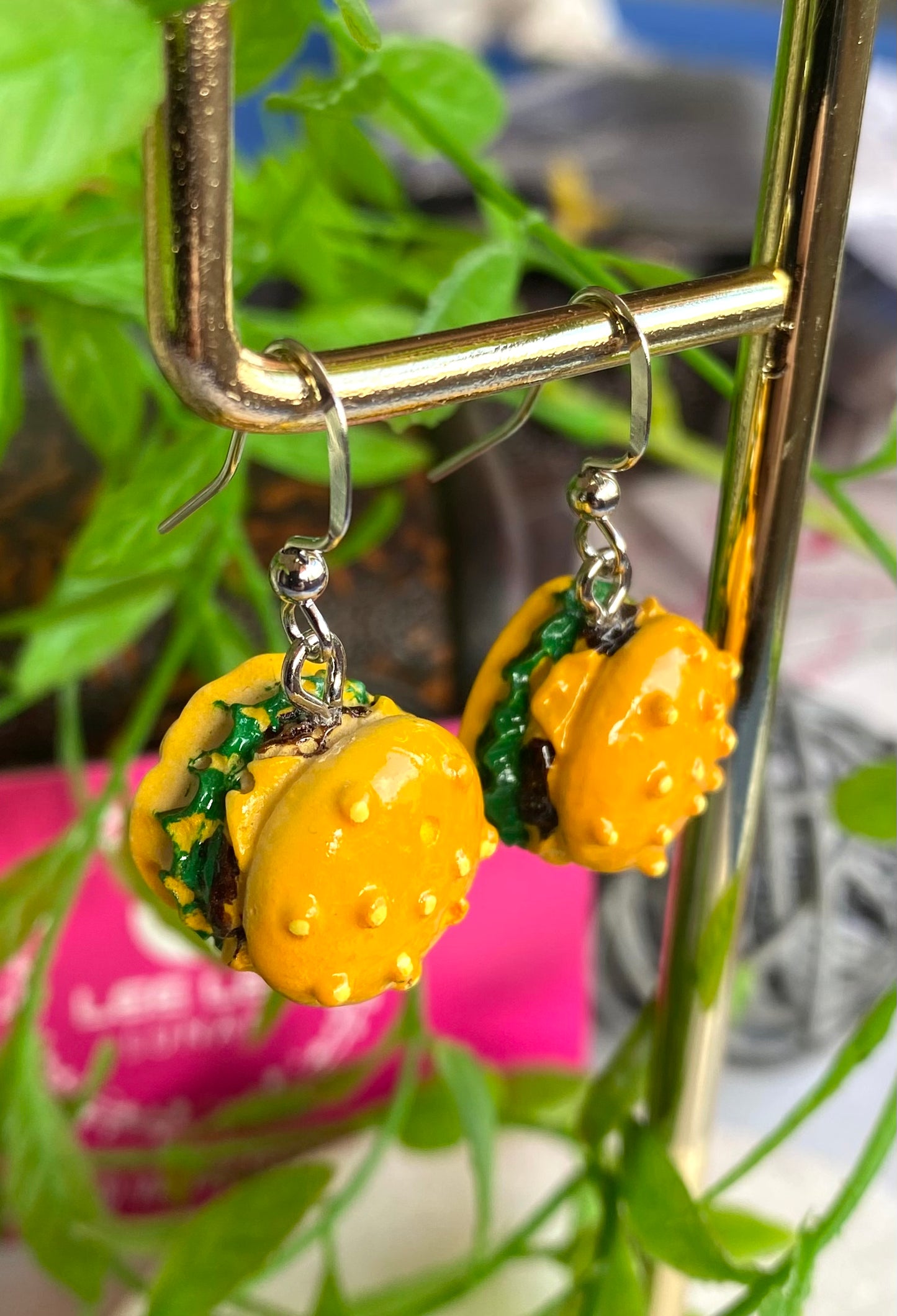 Hamburger Earrings