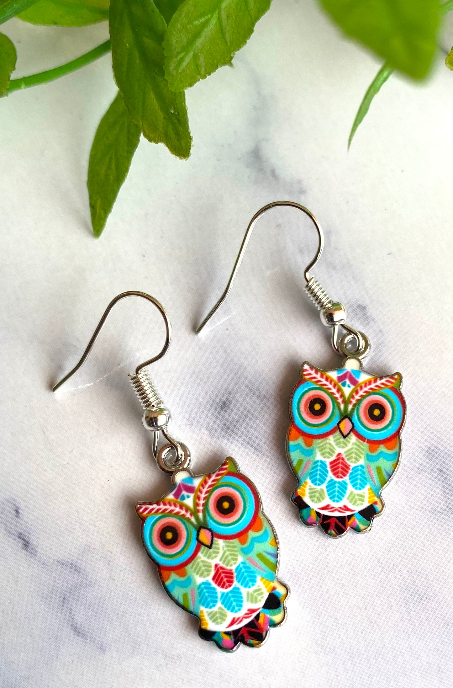 Owl Earrings Multiple Colours Available