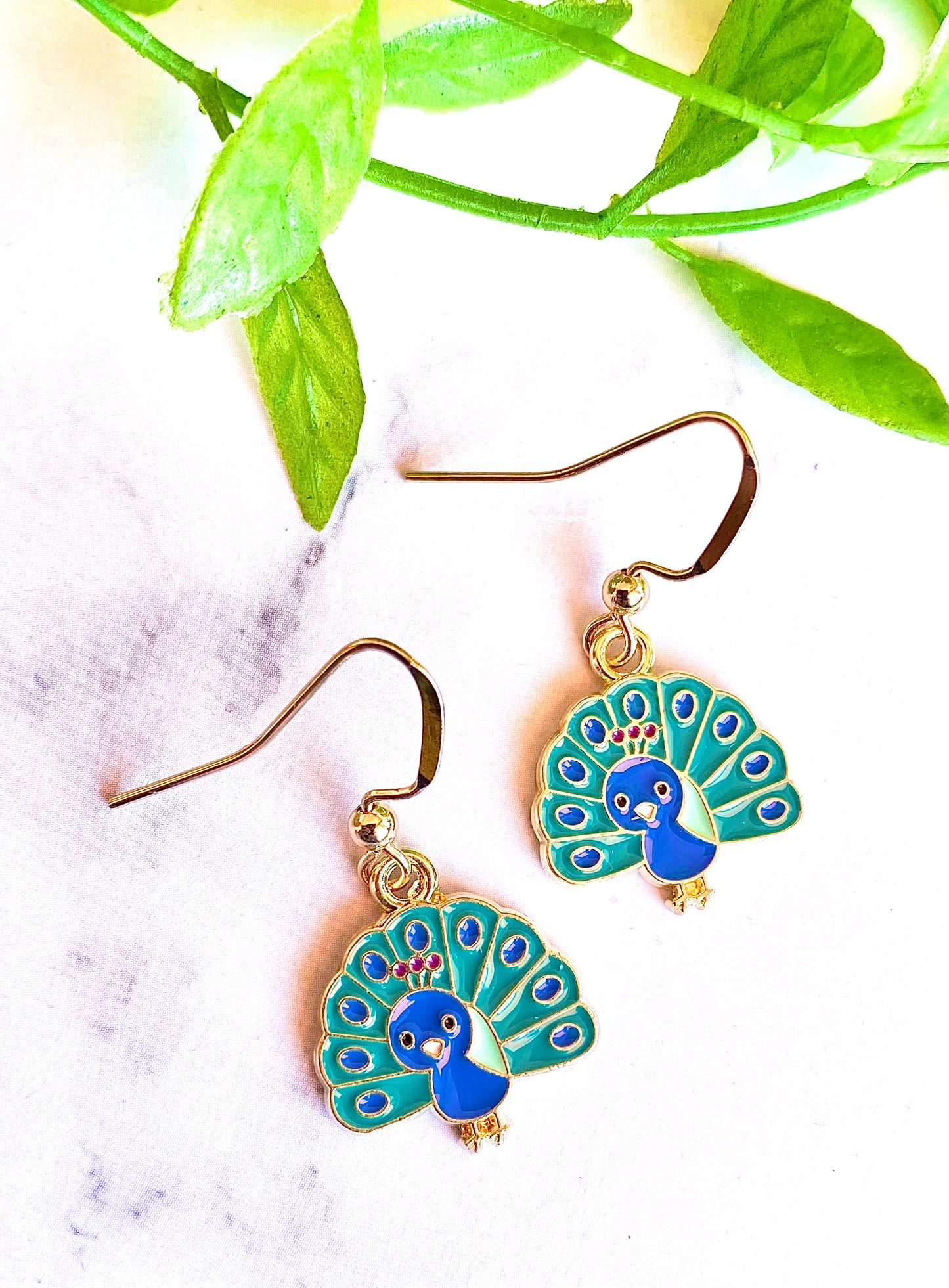 Peacock Earrings