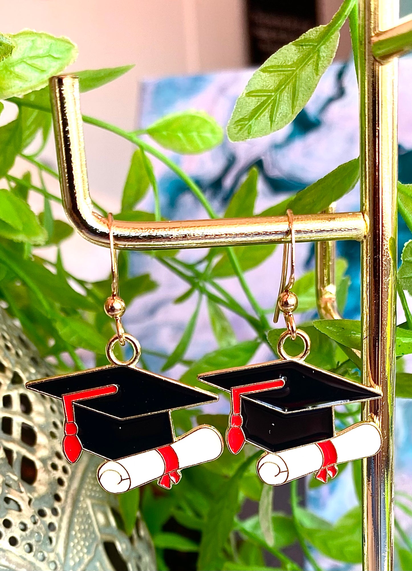 Graduation Cap Earrings