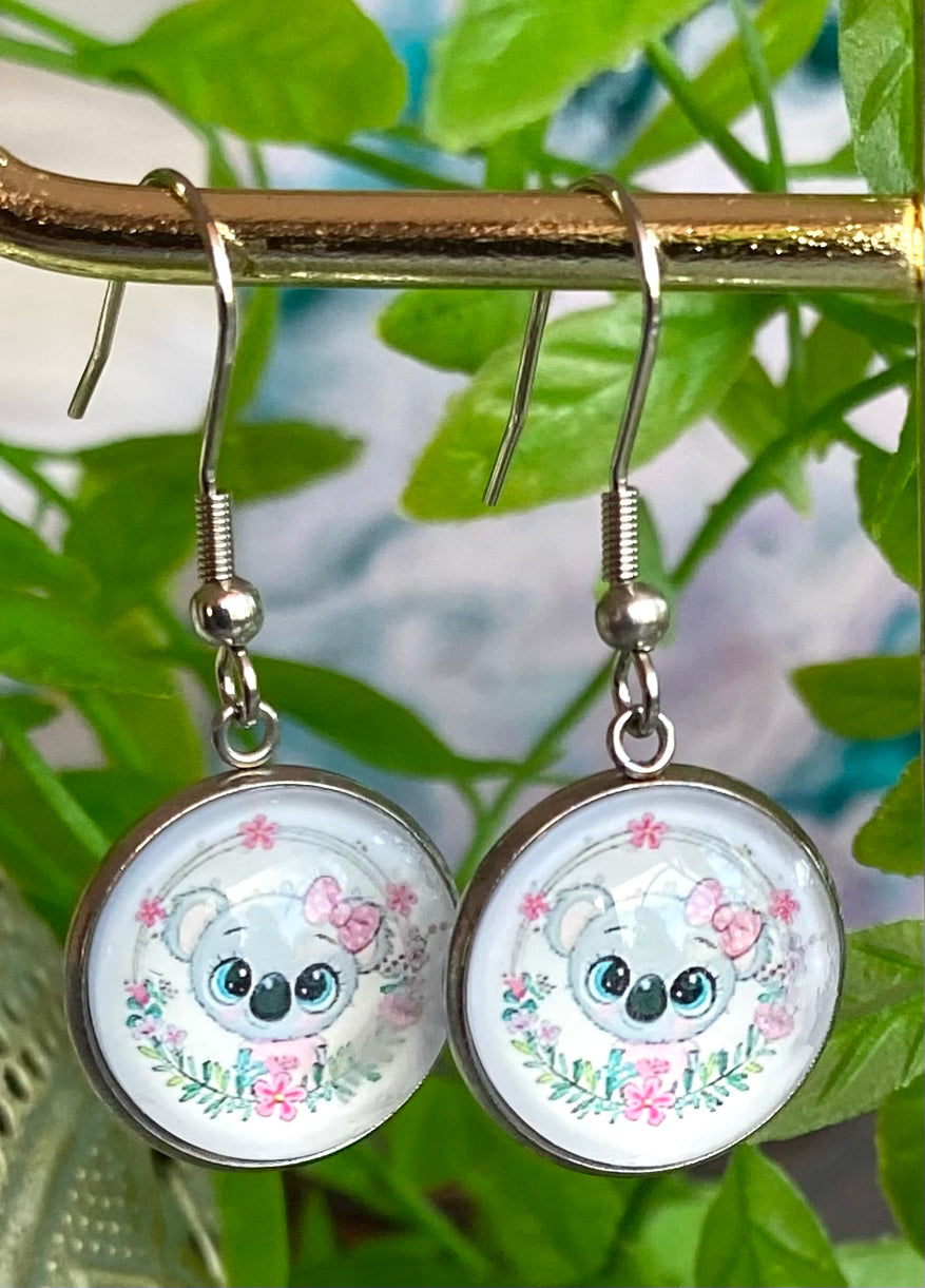 Koala Cartoon Earrings