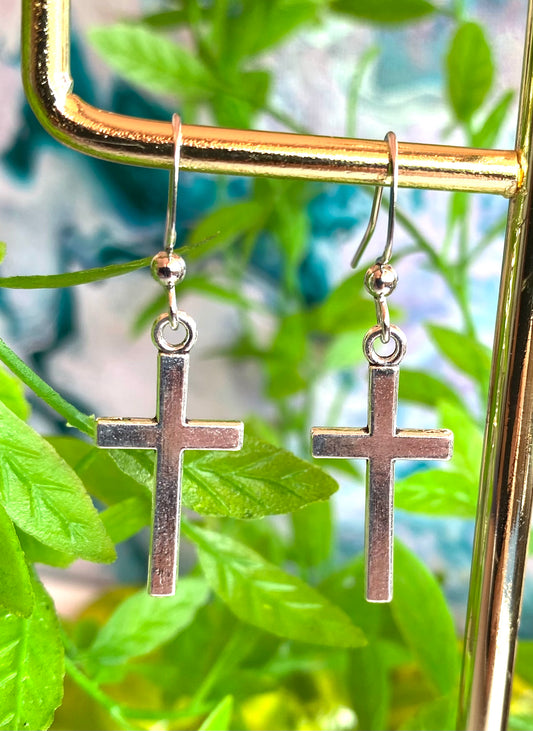 Cross Earrings - Medium