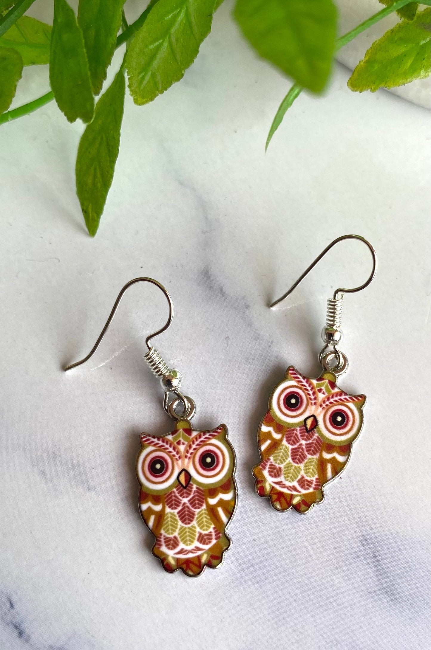 Owl Earrings Multiple Colours Available