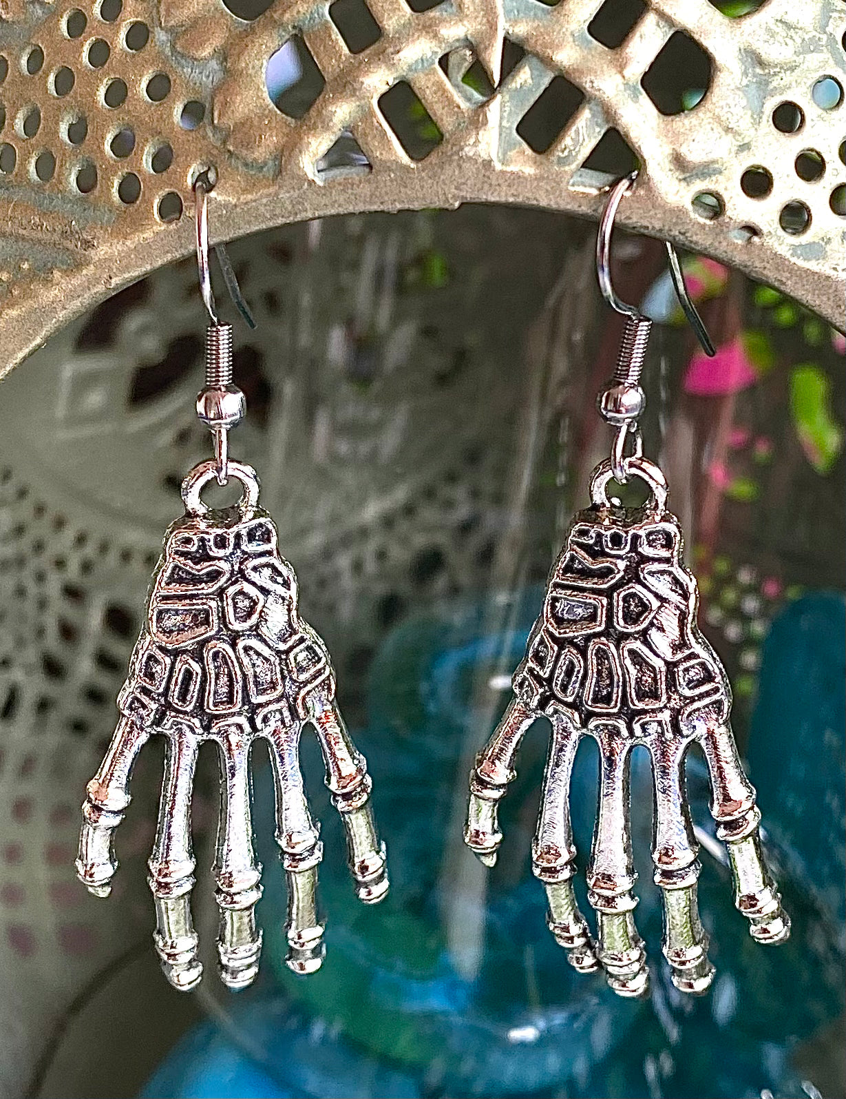 Hand Skeleton Earrings