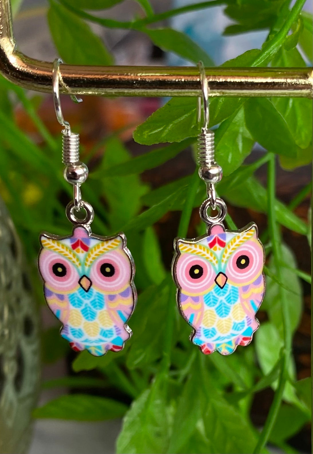 Owl Earrings Multiple Colours Available