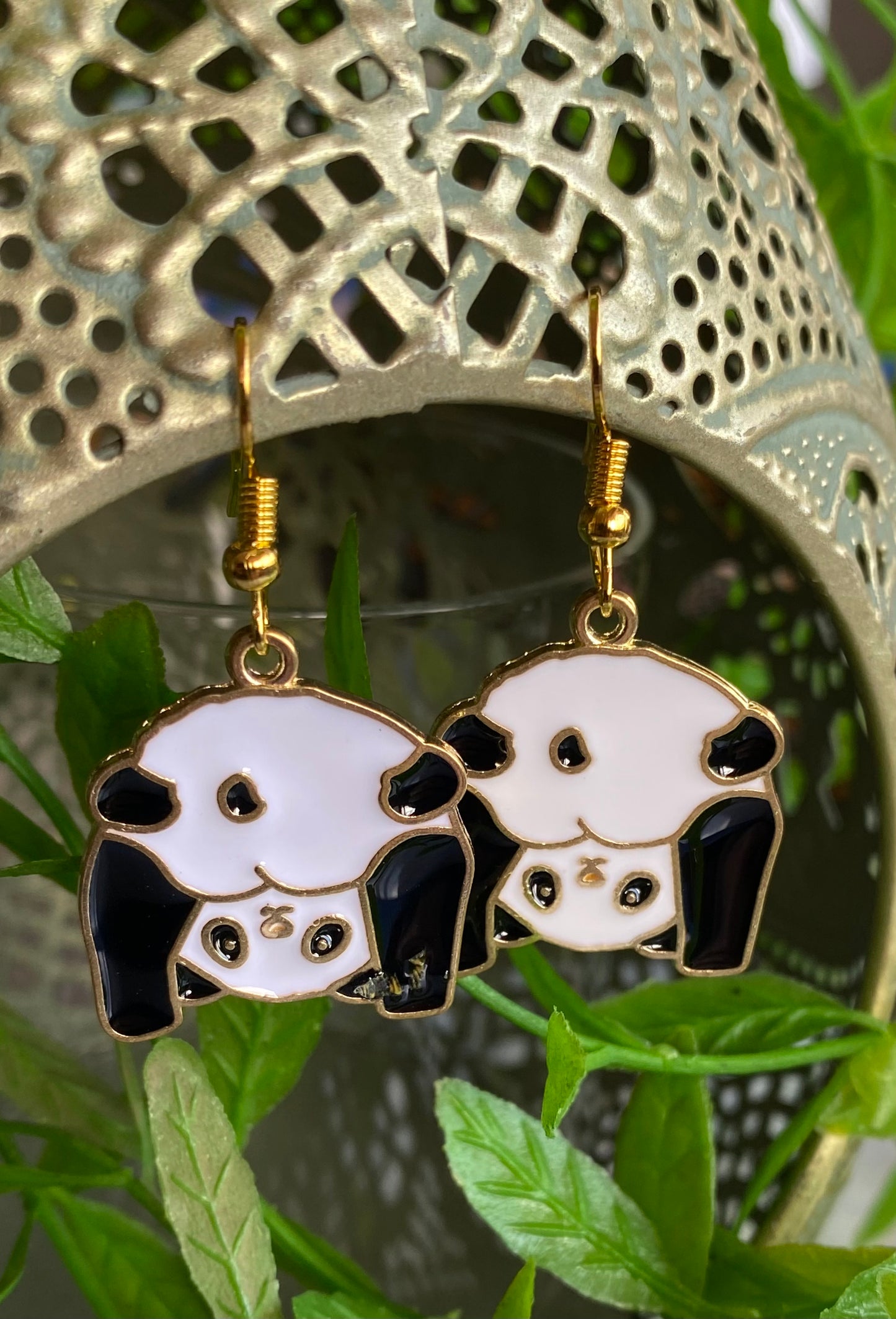 Panda Earrings - Large