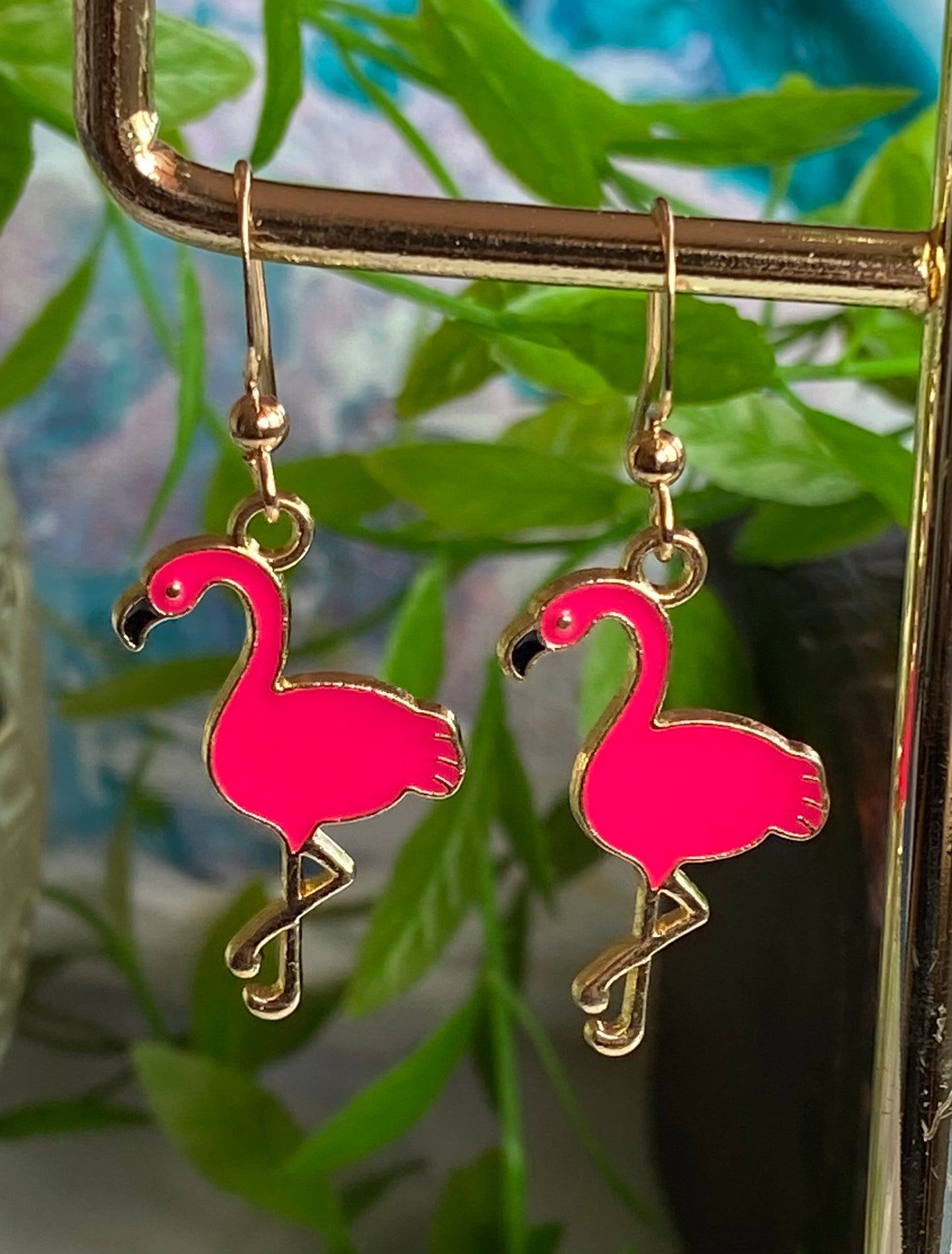 Pink Flamingo Earrings