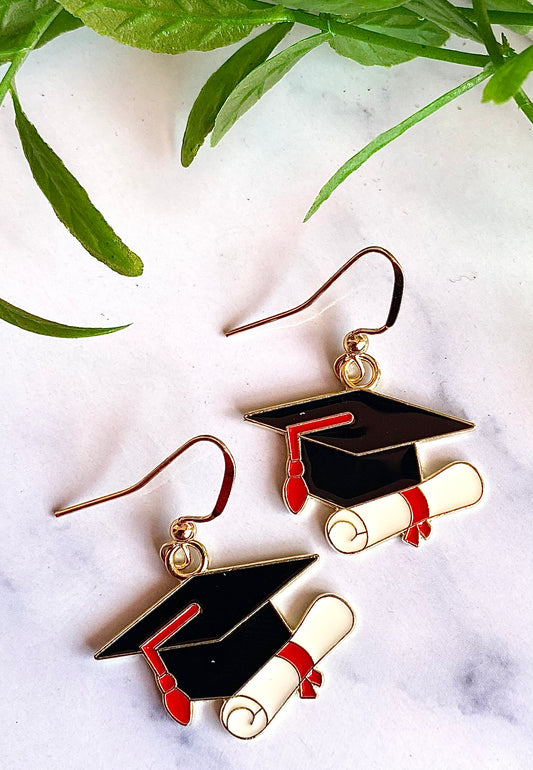 Graduation Cap Earrings