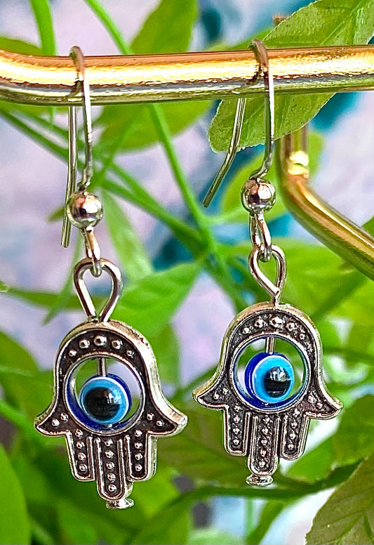 Hamsa Earrings