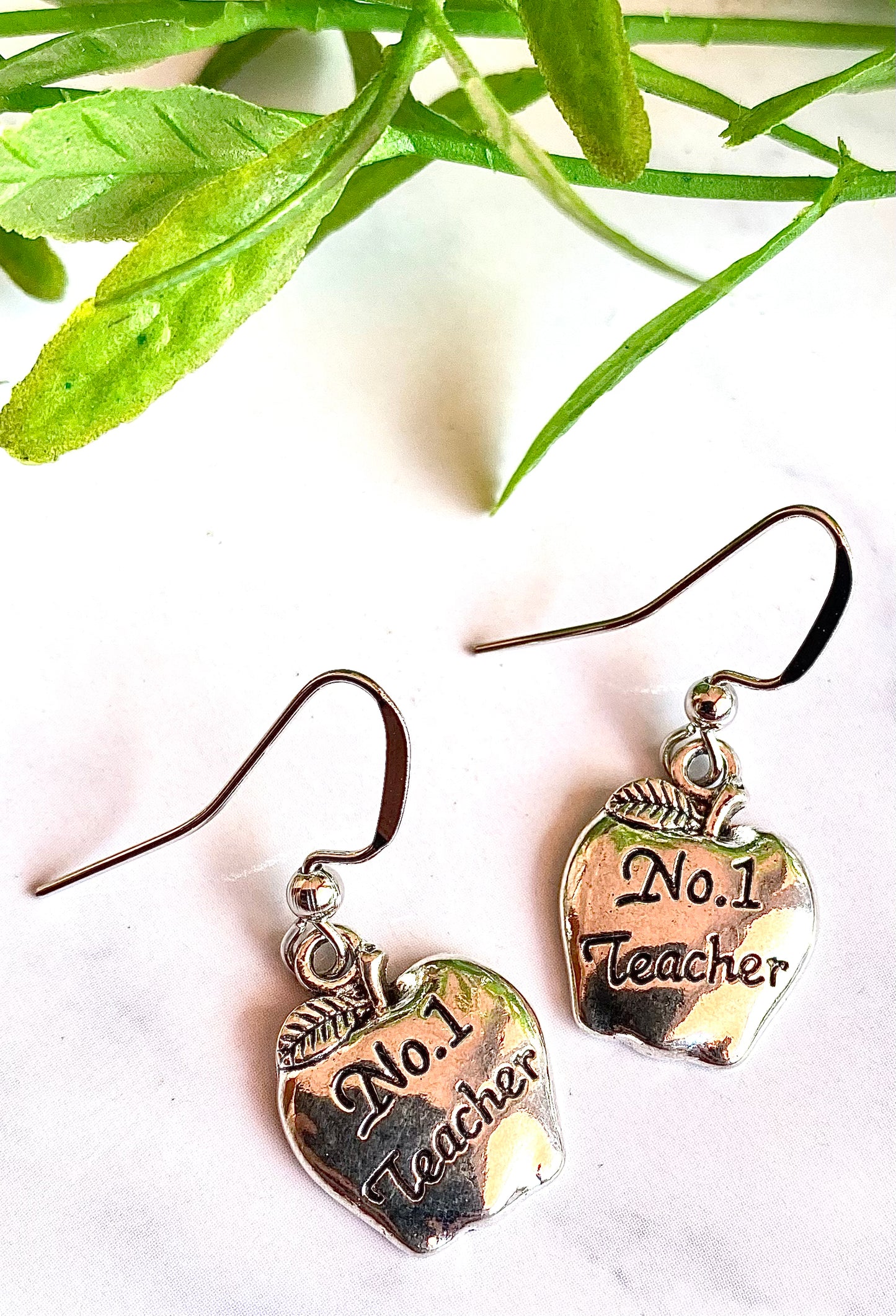 No 1 Teacher Earrings