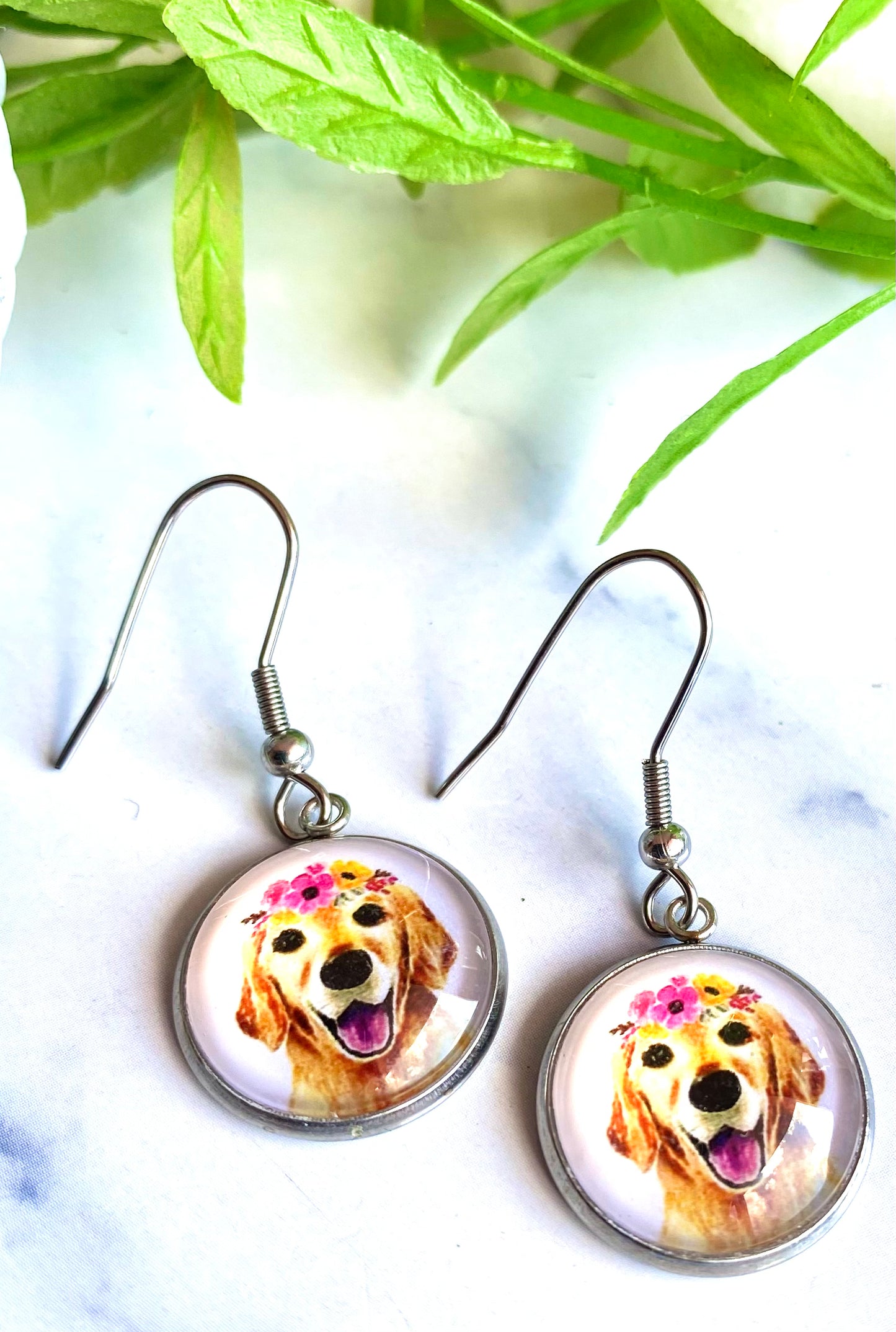 Golden Retriever Earrings