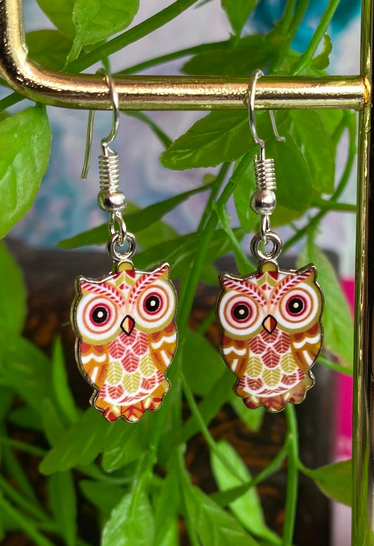 Owl Earrings Multiple Colours Available