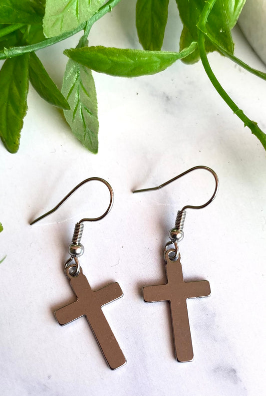 Cross Earrings - Small